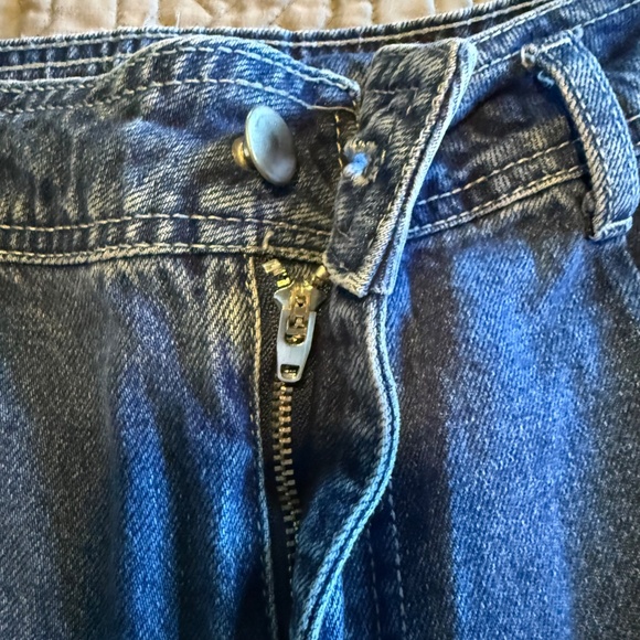 Miou Muse High Rise Cropped Wide Leg Jeans Style P2505 Size Medium 28 - Picture 4 of 14